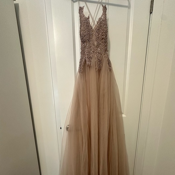 Formal Evening Maxi Dress for Weddings, Prom, Cocktail Parties, Bridal shower.. - Picture 2 of 4